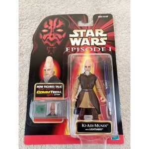 1998 NIB New Star Wars Episode I Ki Adi Mundi Talking ComTech Chip Figure